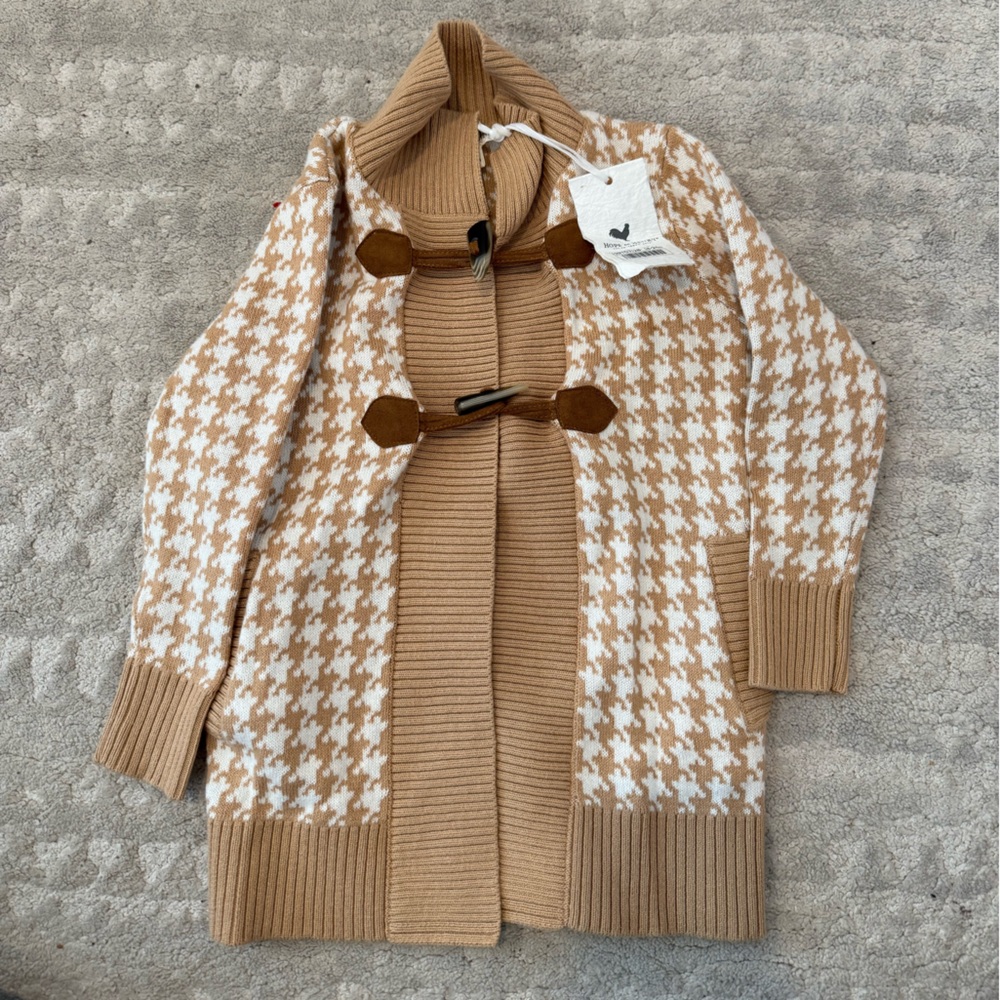 Hope and Henry Toggle Houndstooth Cardigan Sweater NWT 18-24 months Baby Toddler